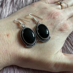 Eclipse Black Onyx Earrings