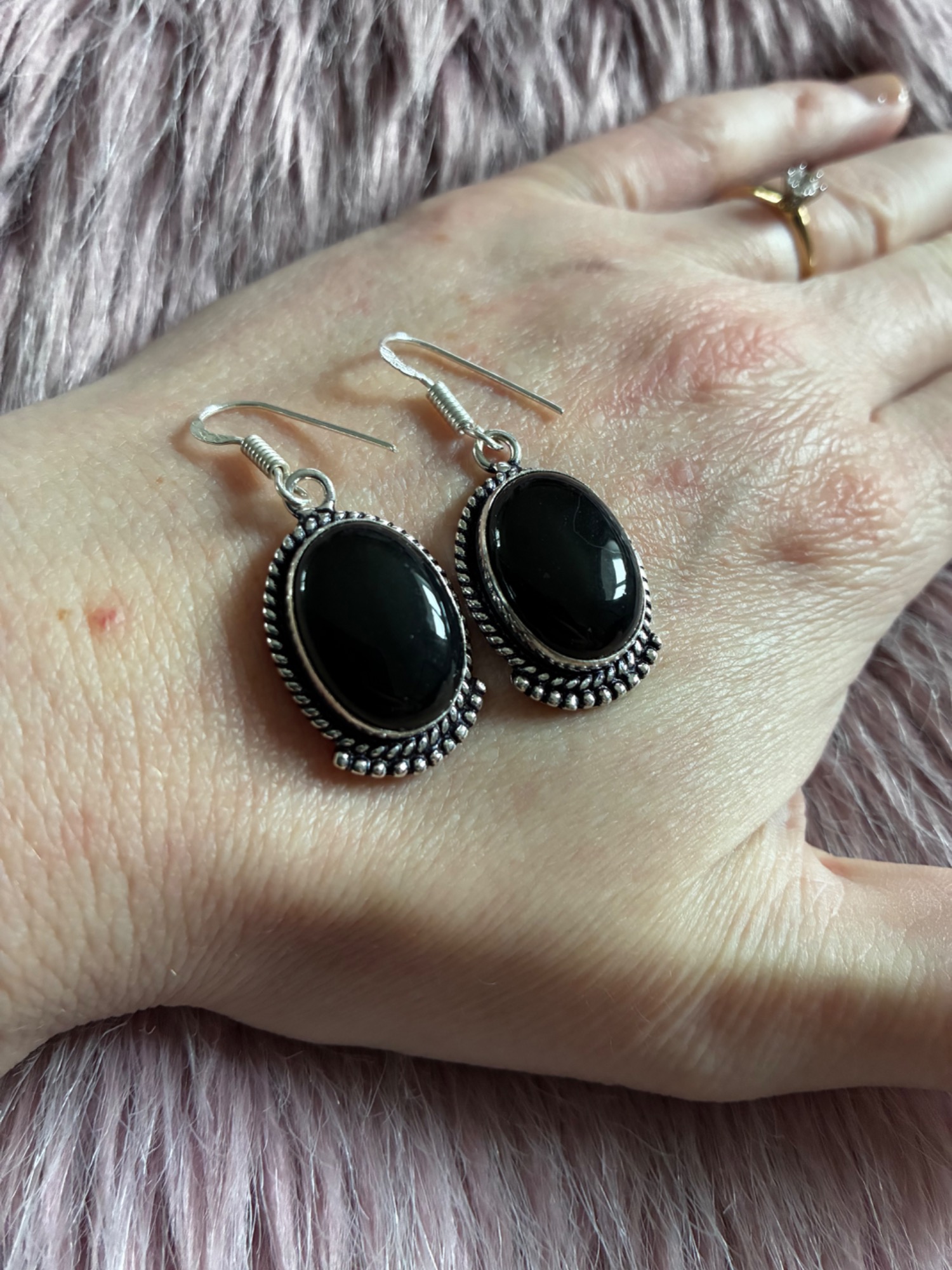 Eclipse Black Onyx Earrings