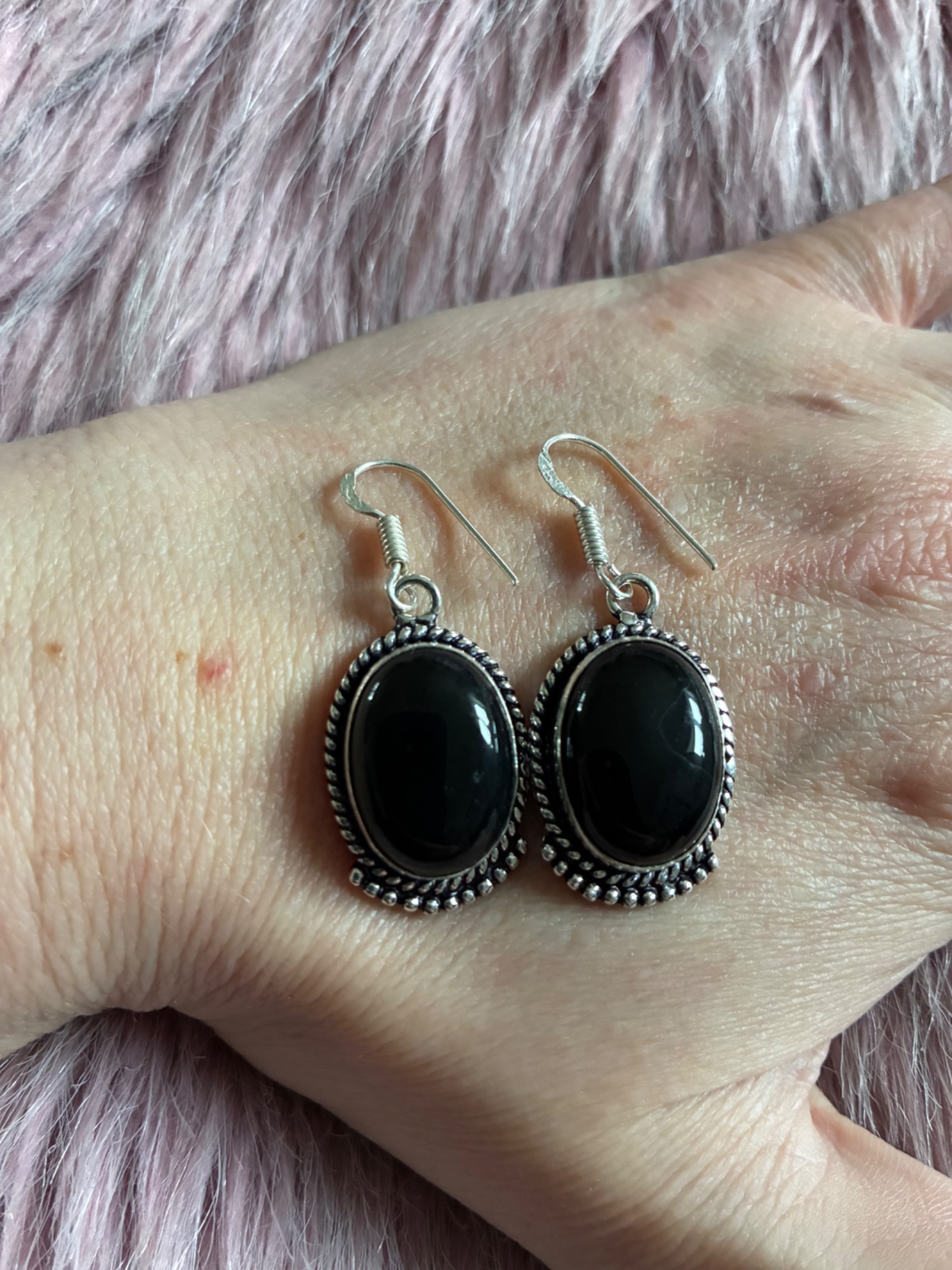Eclipse Black Onyx Earrings - Image 2