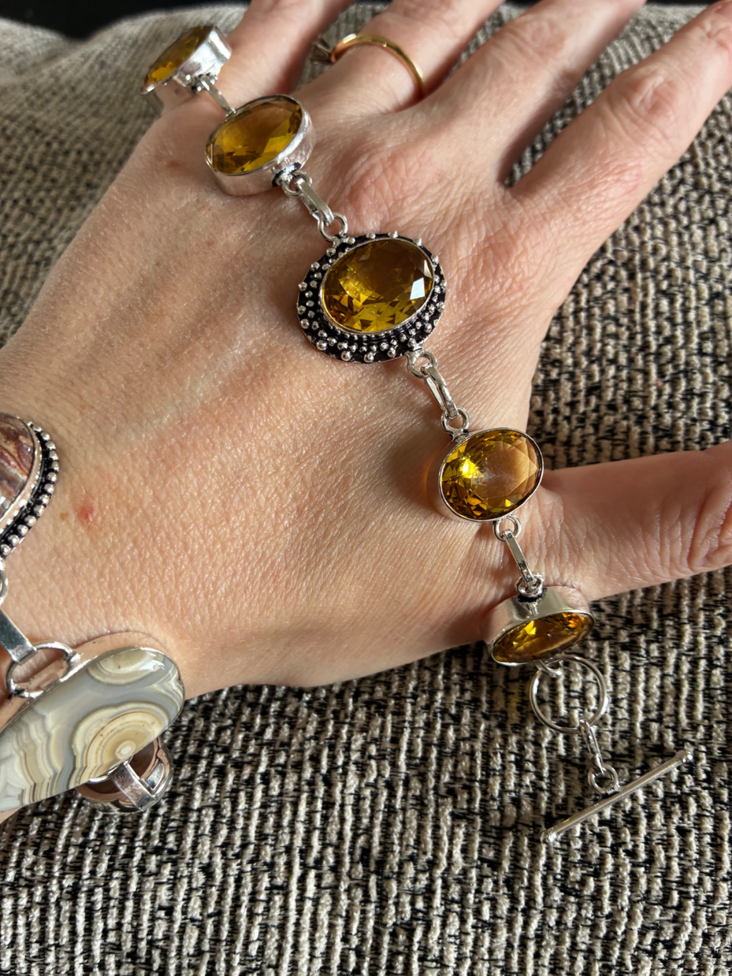 Golden Glow Citrine Toggle