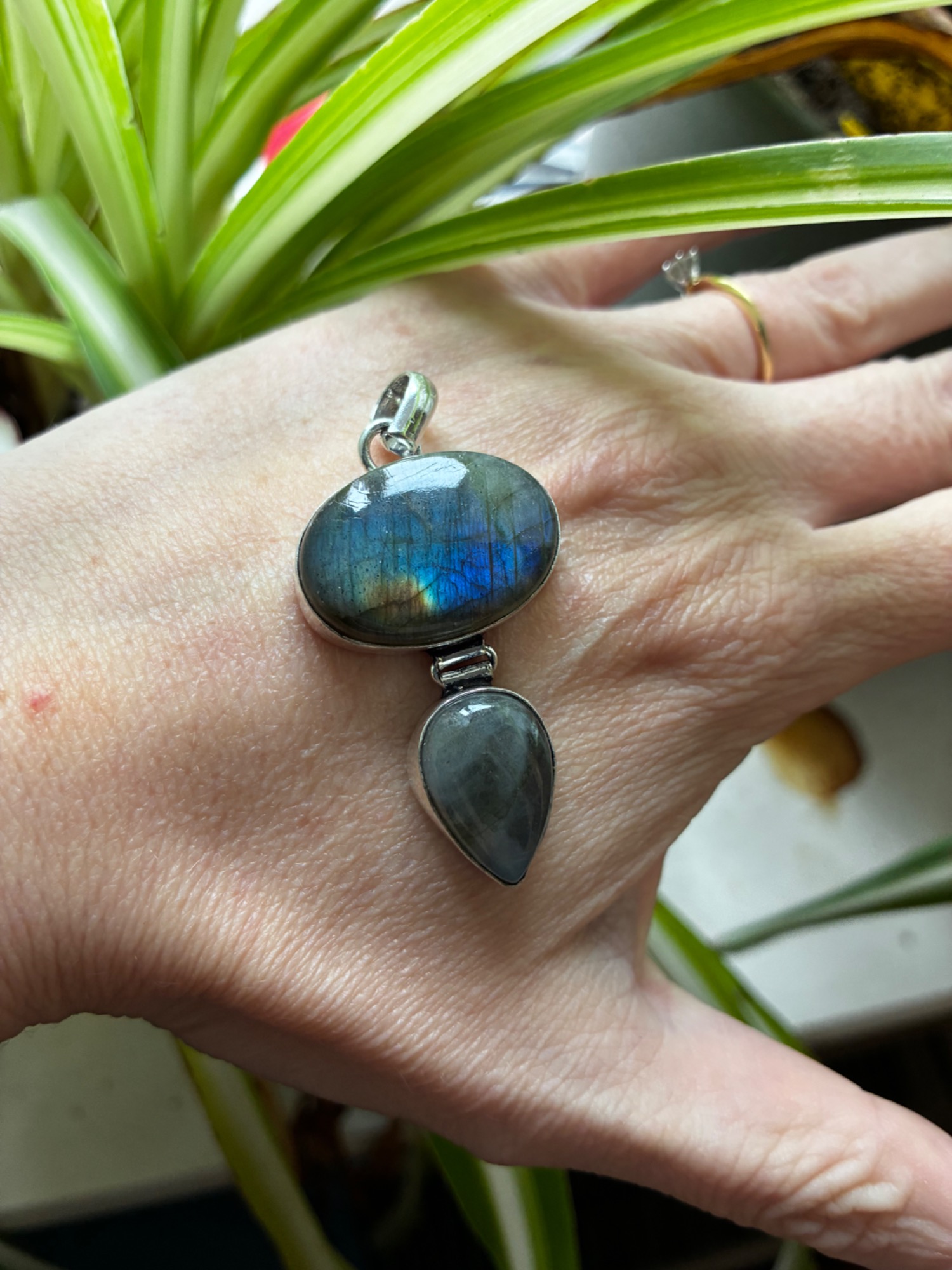 Captured Starlight Labradorite Pendant