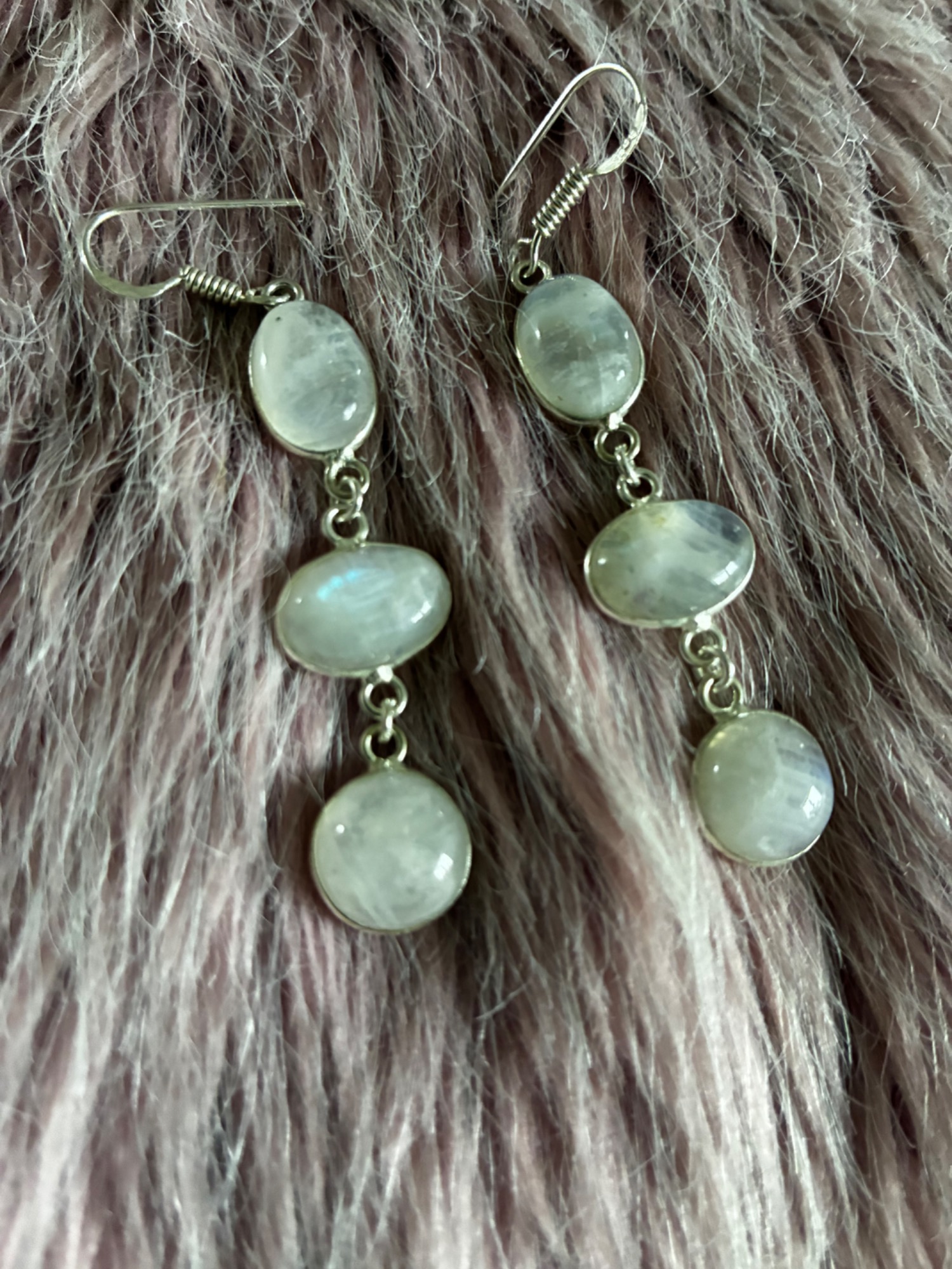 Cascading Moonlight Moonstone Earrings - Image 5