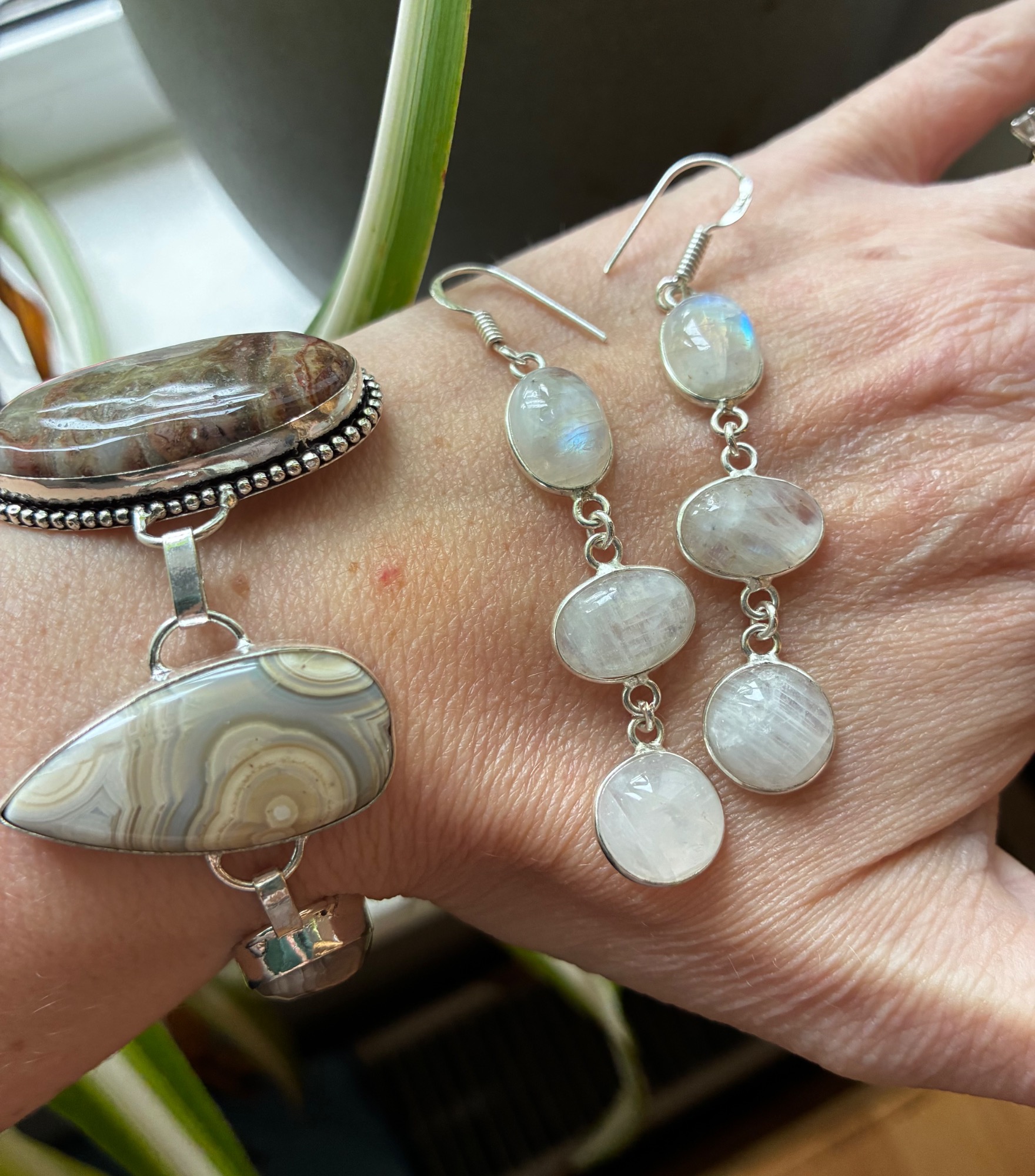 Cascading Moonlight Moonstone Earrings - Image 7