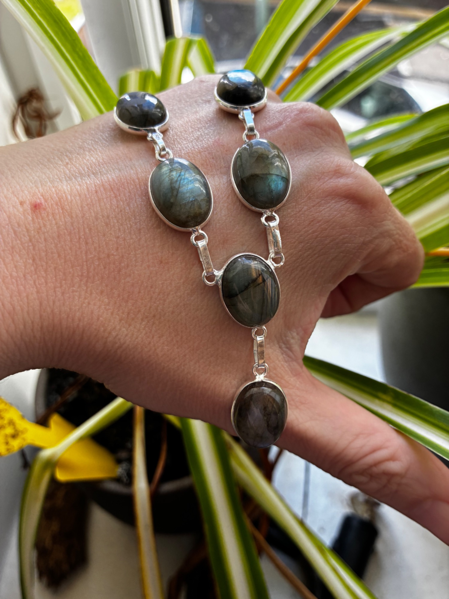 Labradorite Waterfall Necklace - Image 4