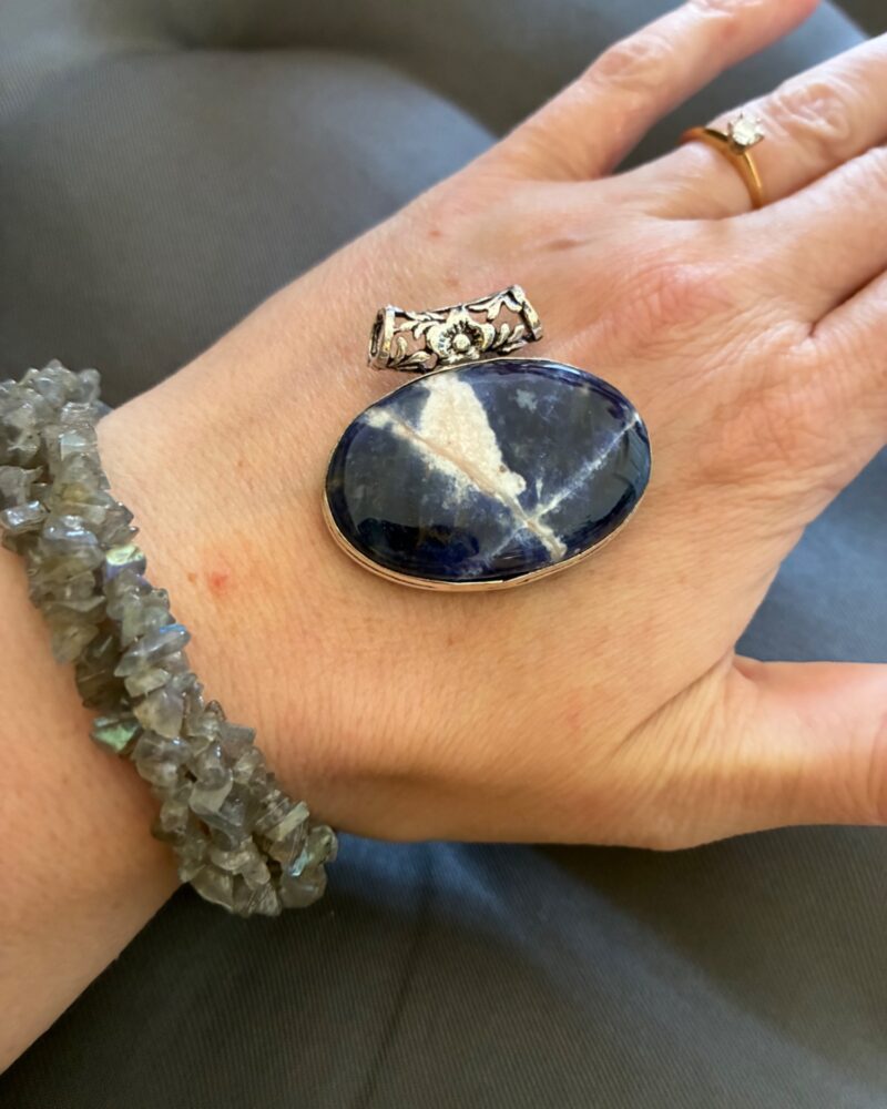 Blue Storm Sodalite Pendant