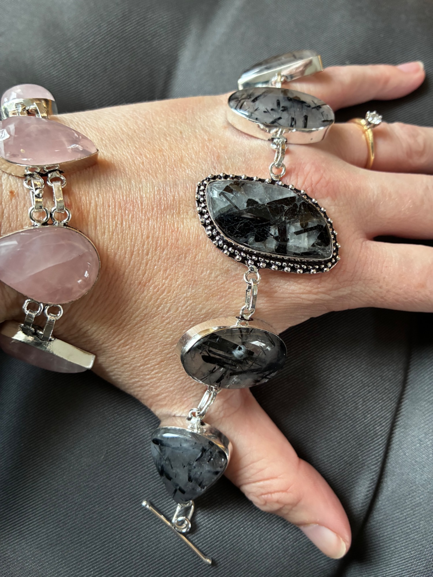 Midnight Magic Black Rutile Toggle