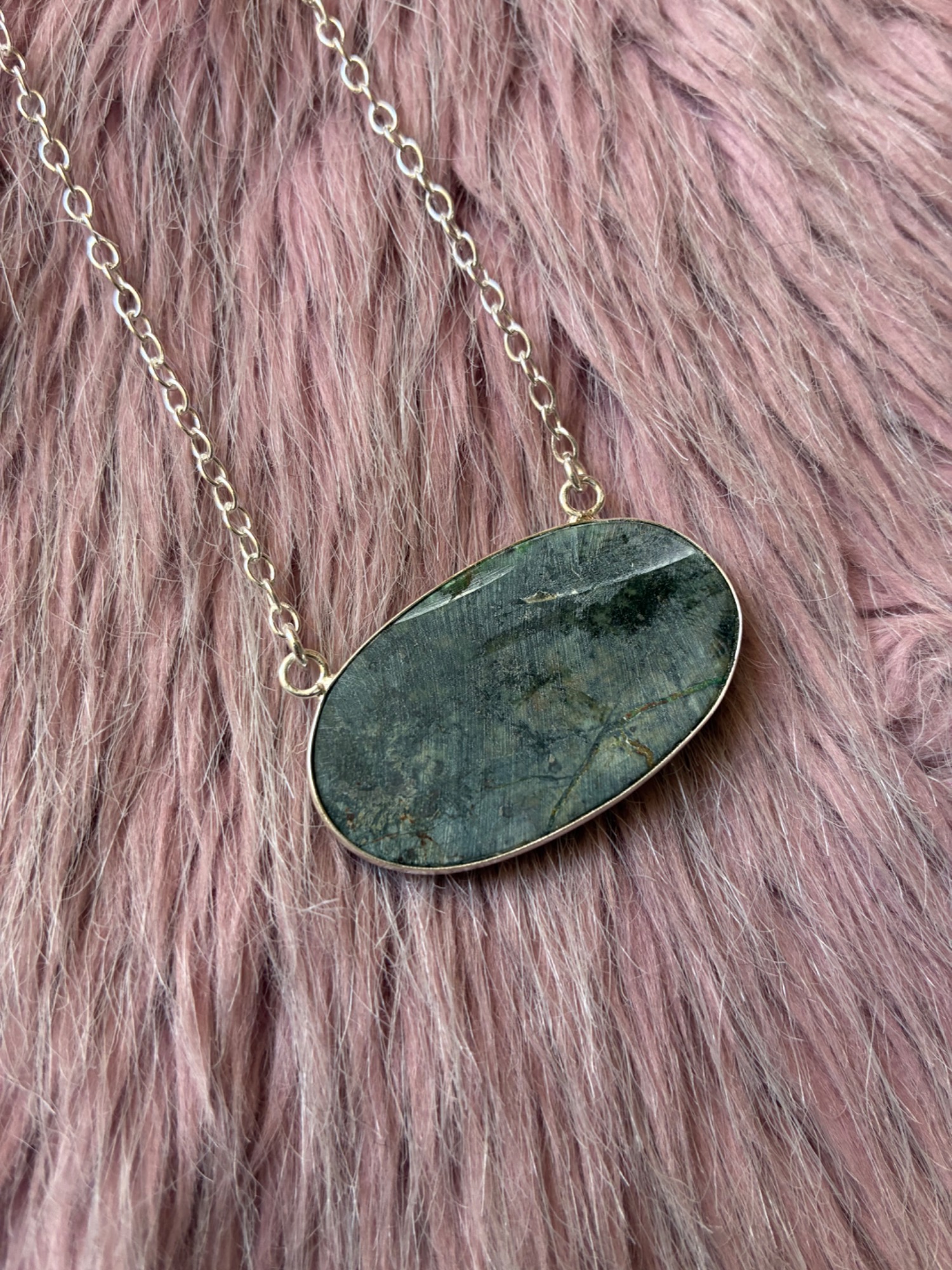 Safari Chic African Turquoise Pendant Necklace - Image 5