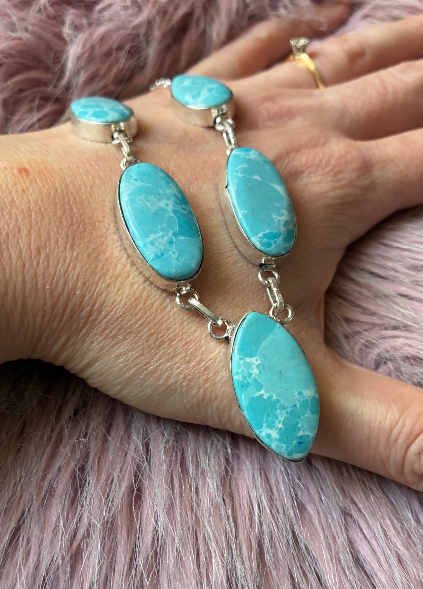 Marine Jasper Cascade Necklace
