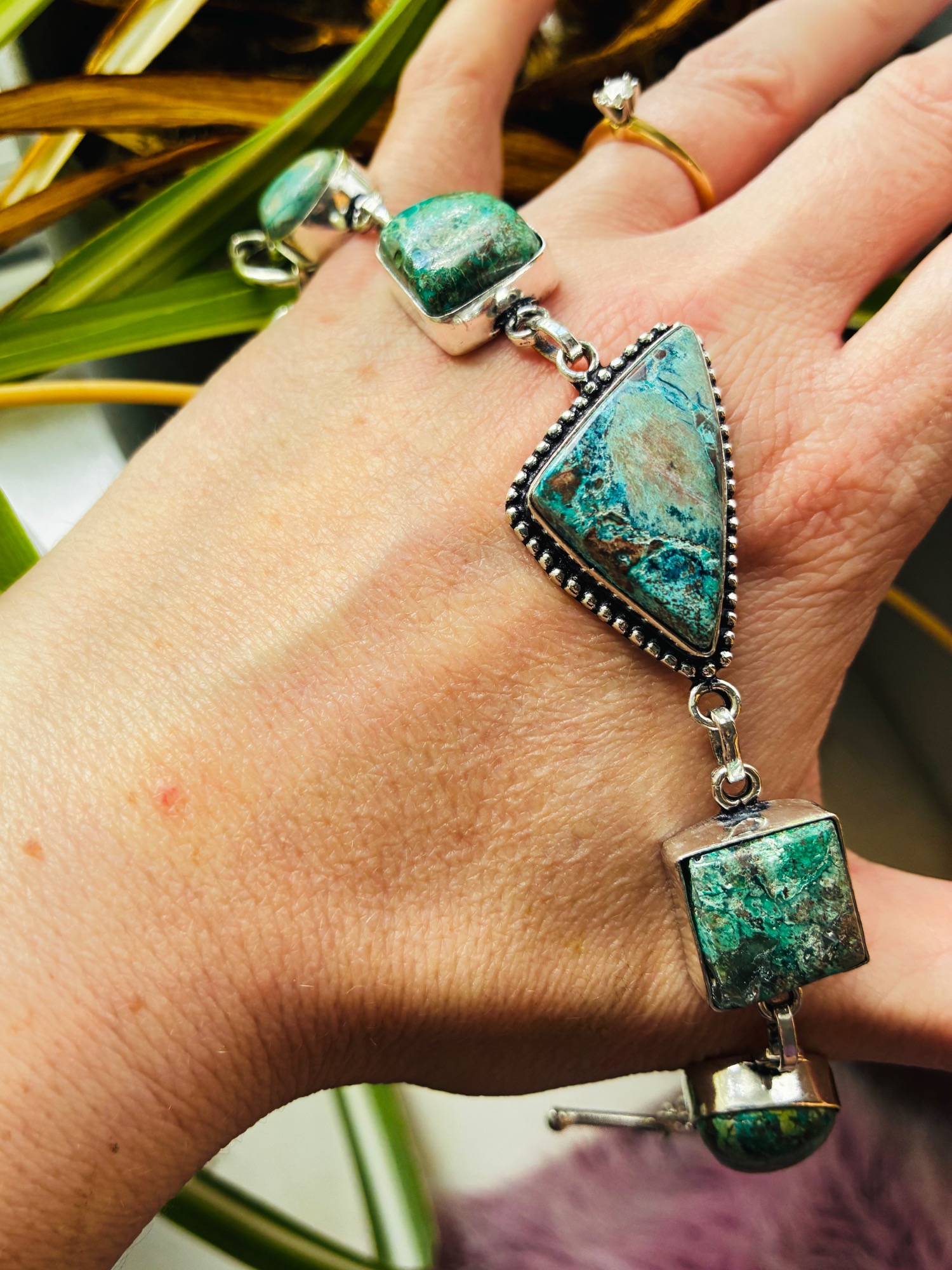 Earthchild Turquoise Chrysocolla Toggle