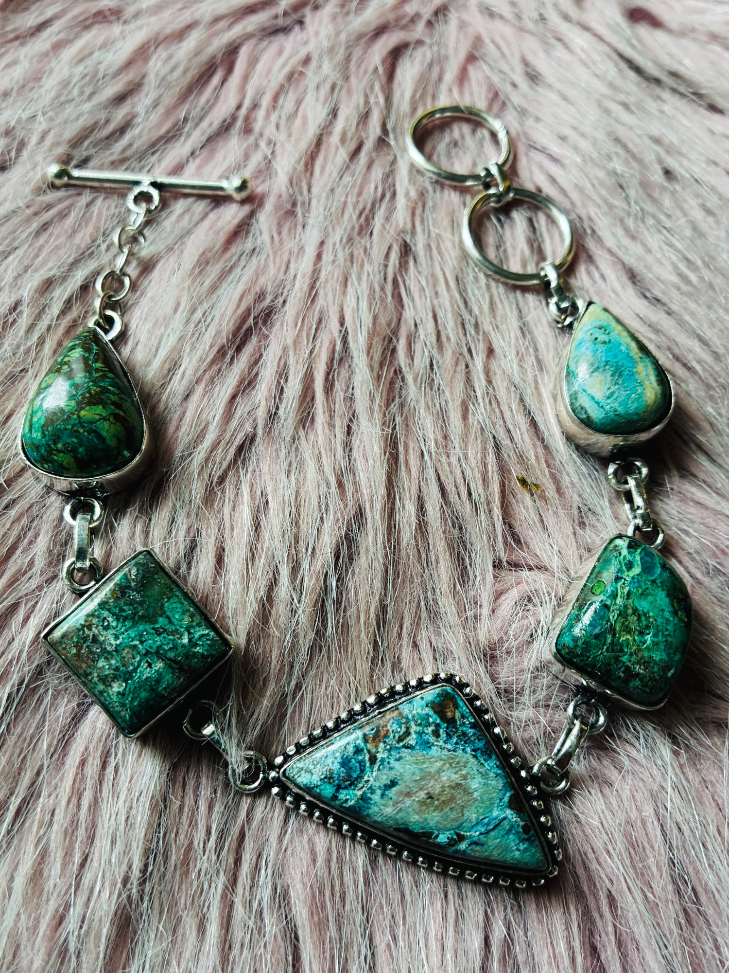 Earthchild Turquoise Chrysocolla Toggle - Image 5