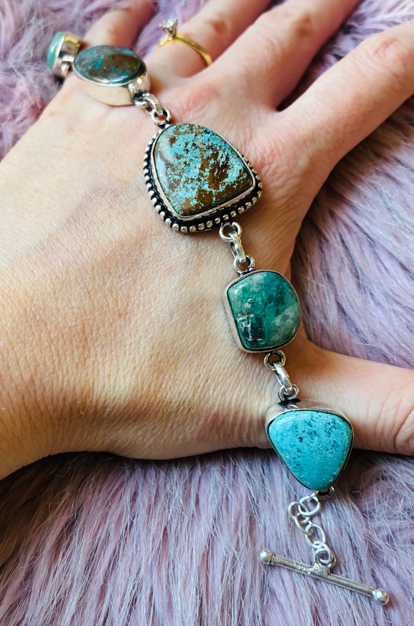Ocean Soul Turquoise Chrysocolla Toggle
