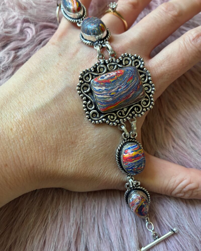 The Big Rainbow Chrysocolla Toggle