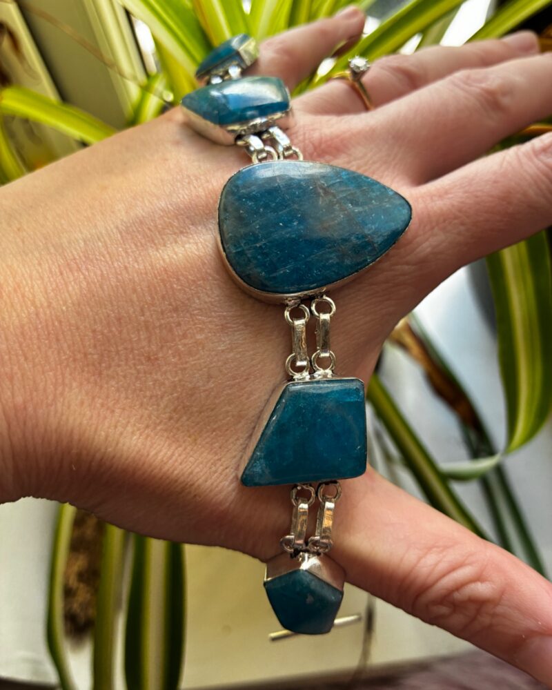 Large Stone Blue Apatite Toggle
